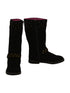 L'Amour Girls Black Studded Side Zipper Buckle Tall Winter Boots 11-4 Kids - SophiasStyle.com